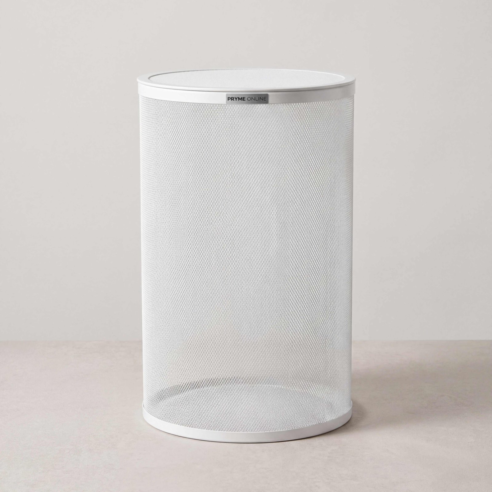 Lidded Hamper, Powder Coated Mesh